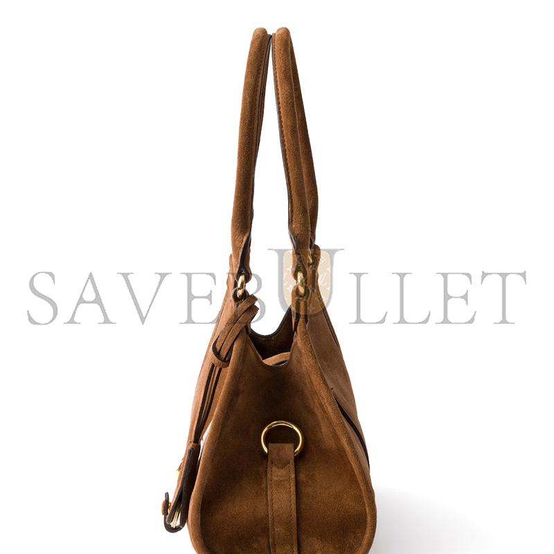 PRADA SMALL SUEDE TOTE BAG 1BG580 (26*18*12cm)